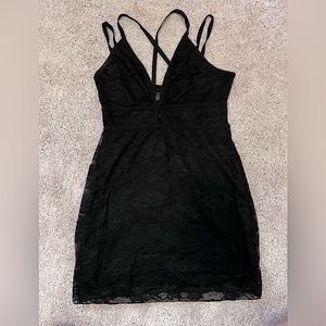 Free People Black Lace Summer Dress Sz S